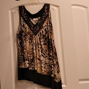 Ladies Plus Size 18/20 Assymetrical Rayon Tunic